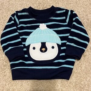 Carter's Navy and Light Blue Striped Sweater